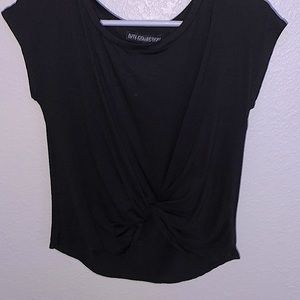 BLACK WRAP T SHIRT